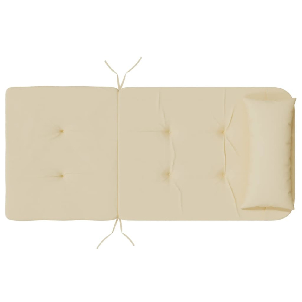 Produktbild för Solstolsdynor 2 st beige oxfordtyg