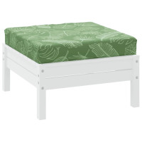 Produktbild för Palldyna bladmönster 60x60x8 cm oxfordtyg