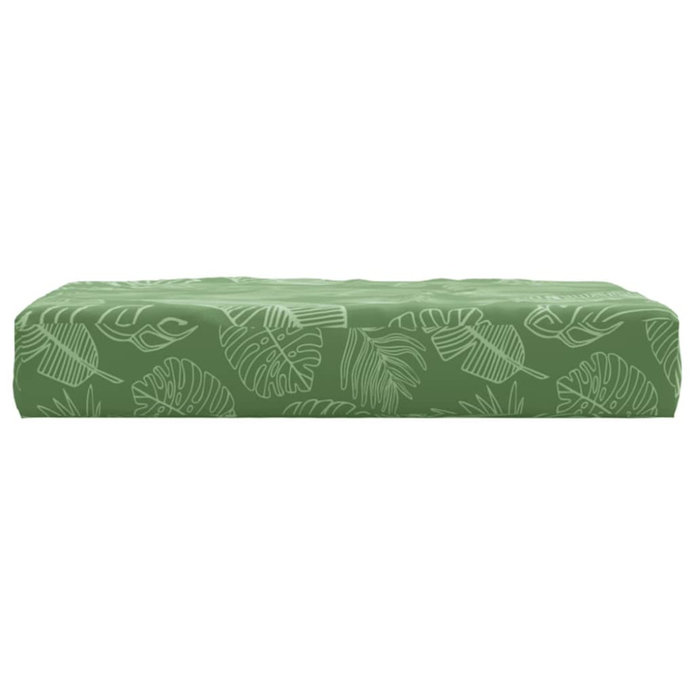 Produktbild för Palldyna bladmönster 60x60x8 cm oxfordtyg