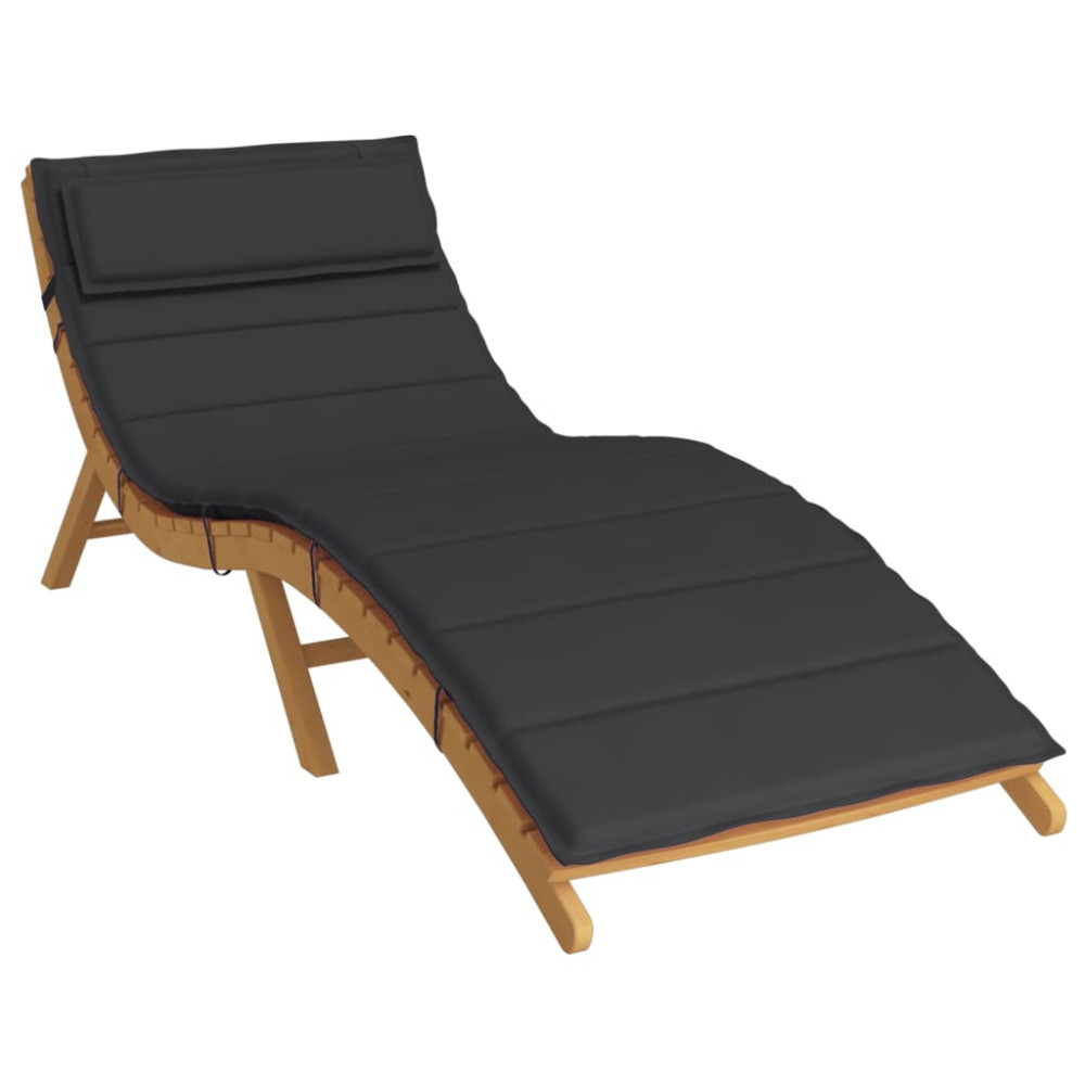 Produktbild för Dyna till solsäng svart 180x60x4 cm oxfordtyg