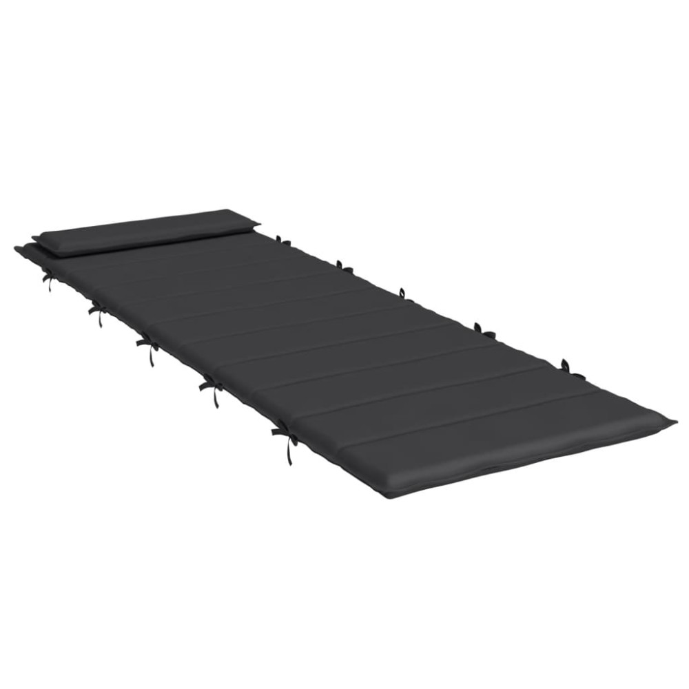 Produktbild för Dyna till solsäng svart 180x60x4 cm oxfordtyg