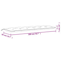 Produktbild för Bänkdynor 2 st rosa 200x50x7 cm tyg