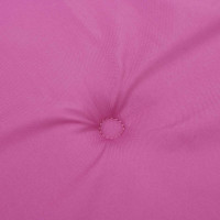 Produktbild för Stolsdynor för stolar med låg rygg 4 st rosa tyg