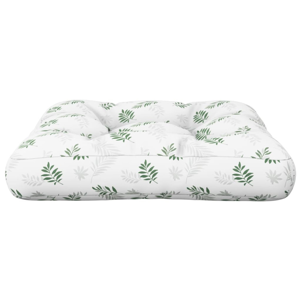 Produktbild för Palldyna bladmönster 50x50x12 cm tyg