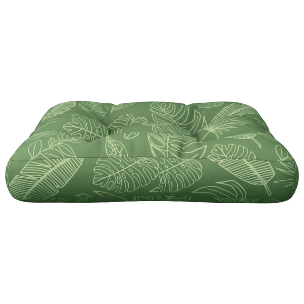Produktbild för Palldyna bladmönster 50x50x12 cm tyg