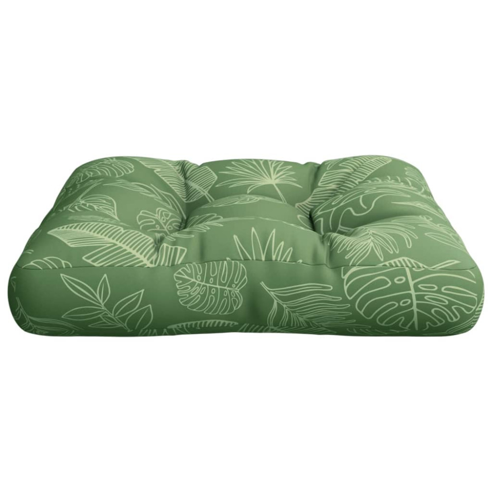 Produktbild för Palldyna bladmönster 50x50x12 cm tyg