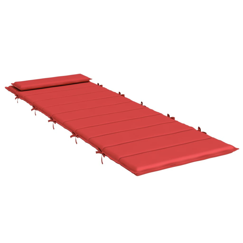 Produktbild för Dyna till solsäng röd 180x60x4 cm oxfordtyg