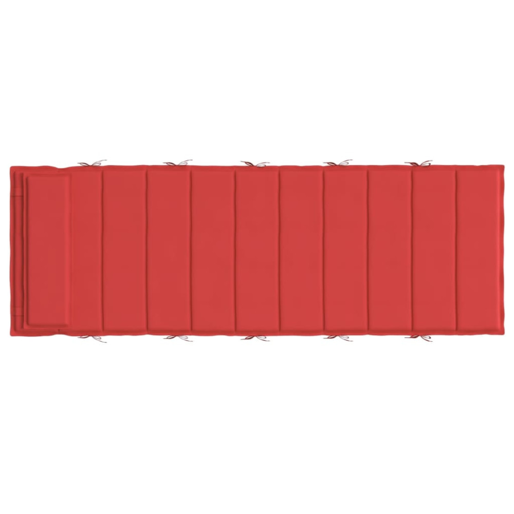 Produktbild för Dyna till solsäng röd 180x60x4 cm oxfordtyg