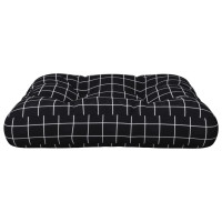 Produktbild för Palldyna svartrutig 60x60x12 cm tyg