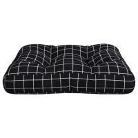 Produktbild för Palldyna svartrutig 60x60x12 cm tyg