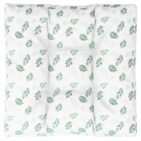 Produktbild för Palldyna bladmönster 70x70x12 cm tyg