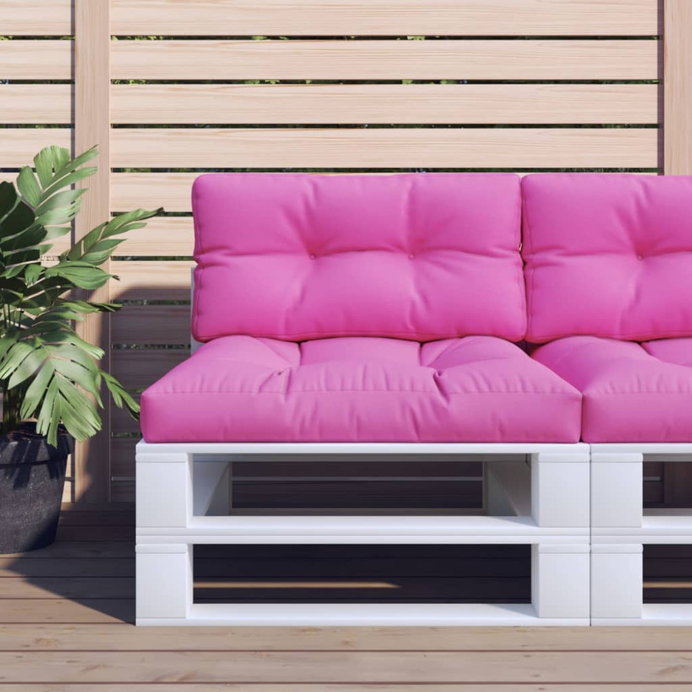 Produktbild för Palldyna rosa 70x40x12 cm tyg