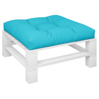 Produktbild för Palldyna turkos 70x70x12 cm tyg