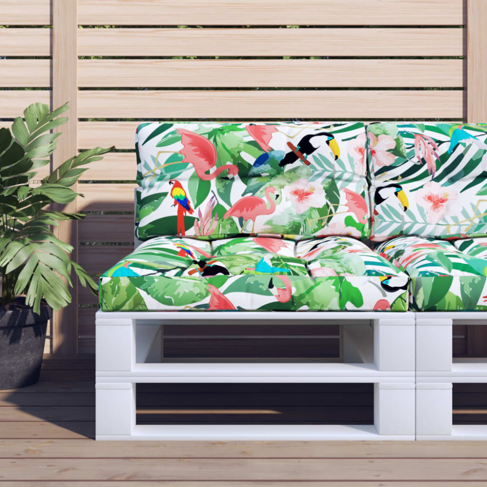 Produktbild för Palldyna flerfärgad 70x40x12 cm tyg