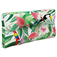 Produktbild för Palldyna flerfärgad 70x40x12 cm tyg