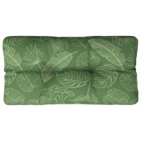 Produktbild för Palldyna bladmönster 70x40x12 cm tyg