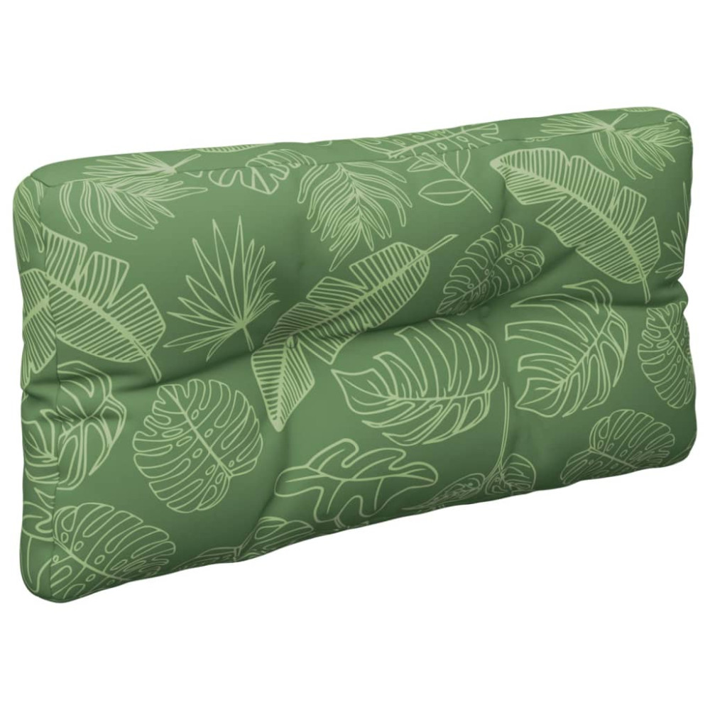Produktbild för Palldyna bladmönster 70x40x12 cm tyg