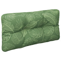 Produktbild för Palldyna bladmönster 70x40x12 cm tyg