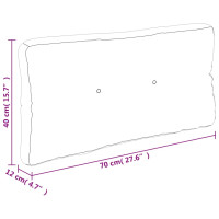 Produktbild för Palldyna bladmönster 70x40x12 cm tyg