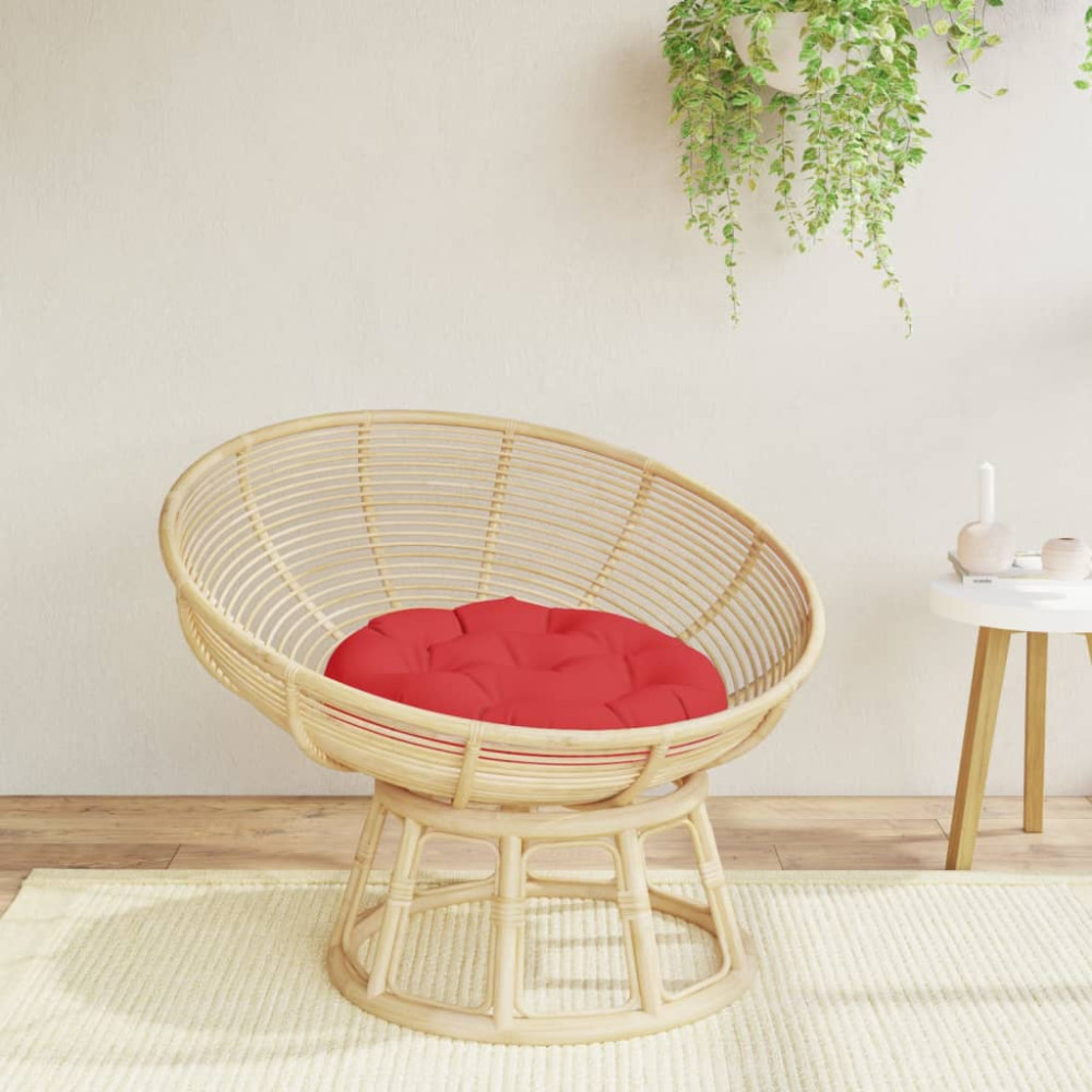 Produktbild för Rund dyna röd Ø 60 x11 cm oxfordtyg