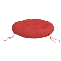 Produktbild för Rund dyna röd Ø 60 x11 cm oxfordtyg