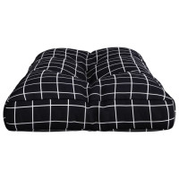 Produktbild för Palldyna svartrutig 70x40x12 cm tyg