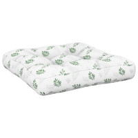 Produktbild för Dyna för pallsoffa bladmönster 60x61,5x10 cm Oxford-tyg