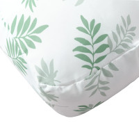 Produktbild för Dyna för pallsoffa bladmönster 60x61,5x10 cm Oxford-tyg