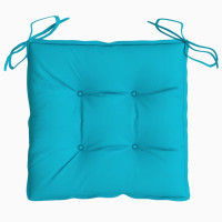 Produktbild för Stolsdynor 6 st turkos 40x40x7 cm tyg
