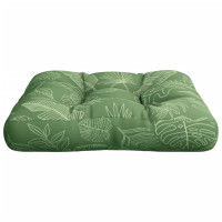 Produktbild för Palldyna bladmönster 58x58x10 cm oxfordtyg