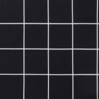 Produktbild för Stolsdynor 6 st svart rutmönster 40x40x7 cm tyg