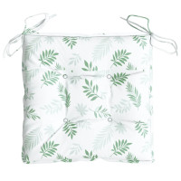Produktbild för Stolsdynor 2 st bladmönster 50x50x7 cm oxfordtyg
