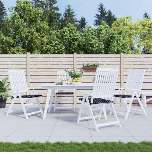 vidaXL Stolsdynor 4 st svartrutig 40x40x4 cm tyg
