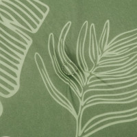 Produktbild för Stolsdynor 2 st bladmönster 50x50x3 cm tyg