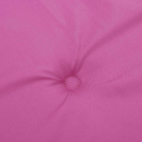 Produktbild för Stolsdynor 6 st rosa 40x40x3 cm tyg
