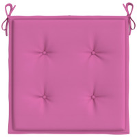 Produktbild för Stolsdynor 6 st rosa 50x50x3 cm tyg