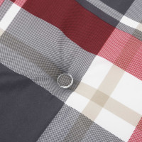 Produktbild för Stolsdynor 6 st rödrutig 40x40x4 cm oxfordtyg
