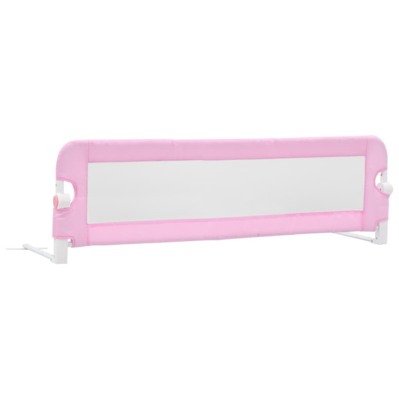 Produktbild för Sängskena för barn rosa 120x42 cm polyester