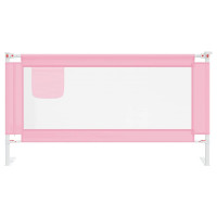 Miniatyr av produktbild för Sängskena för barn rosa 160x25 cm tyg