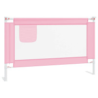 Miniatyr av produktbild för Sängskena för barn rosa 120x25 cm tyg