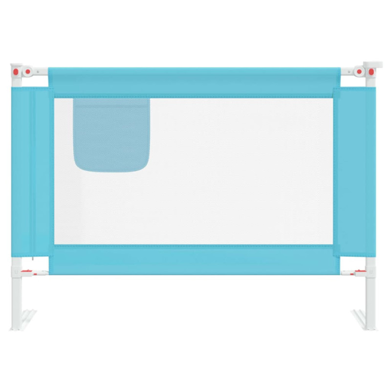 Produktbild för Sängskena för barn blå 90x25 cm tyg