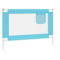 Miniatyr av produktbild för Sängskena för barn blå 90x25 cm tyg