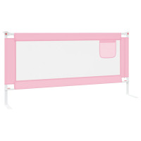 Miniatyr av produktbild för Sängskena för barn rosa 190x25 cm tyg