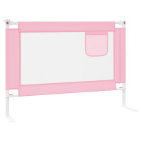 Miniatyr av produktbild för Sängskena för barn rosa 90x25 cm tyg