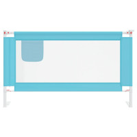 Miniatyr av produktbild för Sängskena för barn blå 140x25 cm tyg