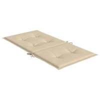 Produktbild för Stolsdynor 4 st beige 100x50x3 cm oxfordtyg