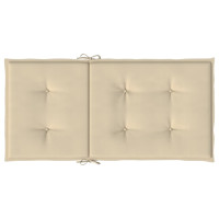 Produktbild för Stolsdynor 4 st beige 100x50x3 cm oxfordtyg