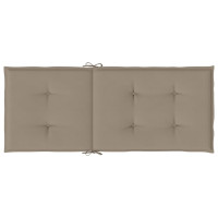 Produktbild för Stolsdynor 4 st taupe 120x50x3 cm tyg