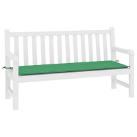 Produktbild för Bänkdyna för trädgården grön 200x50x3 cm oxfordtyg