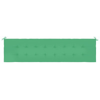 Produktbild för Bänkdyna för trädgården grön 200x50x3 cm oxfordtyg